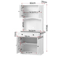 Artiss 2x Buffet Sideboard Hutch Pantry Cabinet Kitchen Storage BEINI White