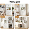 Artiss 2x Buffet Sideboard Hutch Pantry Cabinet Kitchen Storage BEINI White