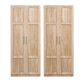 Artiss 2x Buffet Sideboard Cabinet Pantry Hutch Kitchen Storage Organiser Pine