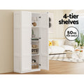 Artiss 2 Door Buffet Sideboard Cupboard Cabinet Pantry Organiser Shelves White