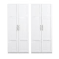 Artiss 2x Buffet Sideboard Cabinet Pantry Hutch Kitchen Storage Organiser White