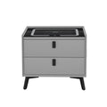 Artiss Smart Bedside Table Wireless Charging Grey