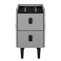 Artiss Smart Bedside Table 2 Drawer Wireless Charging LED Grey