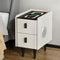 Artiss Smart Bedside Table Wireless Charging White