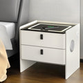 Artiss Smart Bedside Table Wireless Charging White