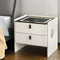 Artiss Smart Bedside Table Wireless Charging White
