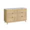 Artiss 6 Drawer Chest Pine Wood Dresser Bedroom Storage