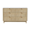 Artiss 6 Drawer Chest Pine Wood Dresser Bedroom Storage