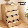 Artiss 4 Drawer Tallboy Chest Dresser Pine Wood