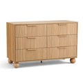 Artiss 6 Drawer Chest Tallboy Dresser Pine Wood
