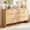 Artiss 6 Drawer Chest Pine Wood Dresser Cabinet Storage