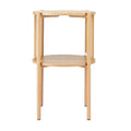 Artiss 2-Tier Round Coffee Table Wood