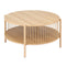Artiss 2-Tier Round Coffee Table Wood