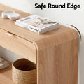 Artiss Console Table 120CM Pine Storage Drawer Shelf Hallway