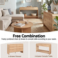 Artiss Console Table 120CM Pine Storage Drawer Shelf Hallway