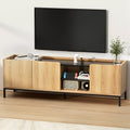 Artiss TV Unit 160cm Pine Entertainment Storage Cabinet Shelf