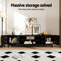 Artiss TV Unit 180cm Black Entertainment Storage Cabinet