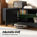 Artiss TV Unit 180cm Black Entertainment Storage Cabinet