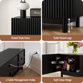 Artiss TV Unit 180cm Black Entertainment Storage Cabinet