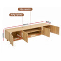 Artiss TV Unit 180cm Pine Entertainment Storage Cabinet