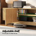 Artiss TV Unit 180cm Pine Entertainment Storage Cabinet
