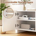 Artiss TV Unit Entertainment Unit Storage Cabinet Adjustable Shelf 180cm White