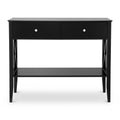 Artiss Console Table 100cm 2 Drawers Black