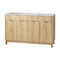 Artiss Buffet Sideboard Cabinet Kitchen Storage Cupboard Marble 2 Drawers Pine