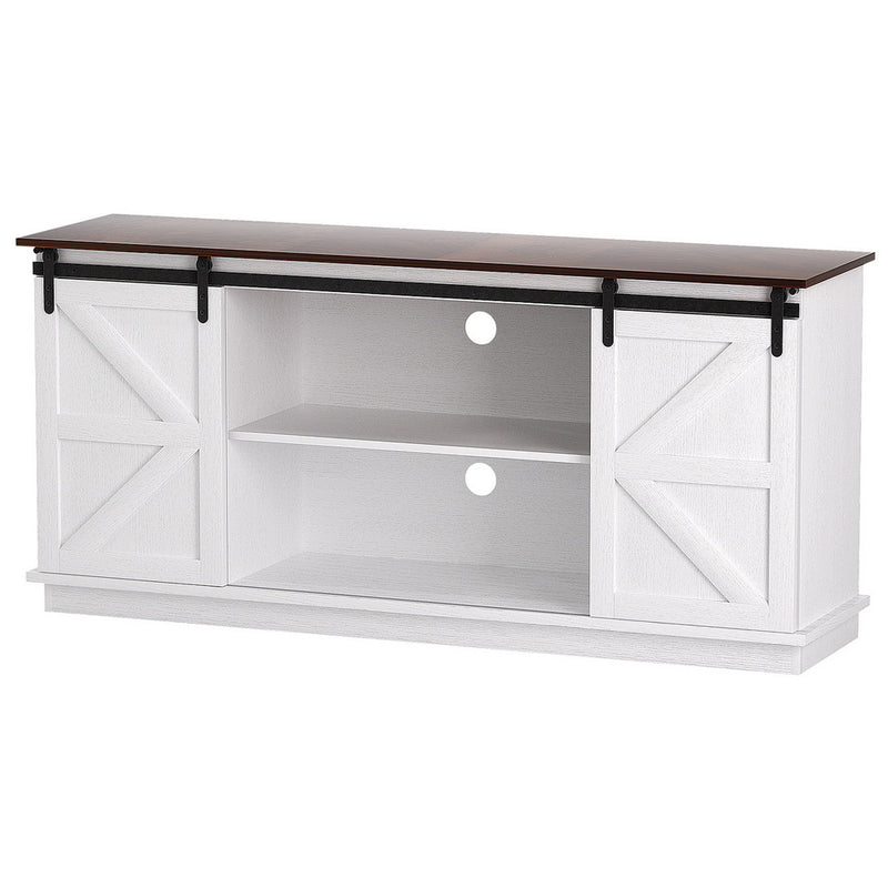 Artiss Buffet Sideboard Storage Cabinet Sliding Doors White