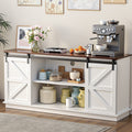 Artiss Buffet Sideboard Storage Cabinet Sliding Doors White
