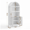 Artiss Buffet Sideboard Cabinet Pantry 180CM Arched Storage Bookshelf White