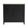 Artiss Buffet Sideboard Cabinet Kitchen Storage Cupboard Pantry 2 Drawers Black