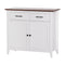 Artiss Buffet Sideboard 2 Drawer Cabinet White Kitchen Storage Cupboard