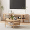 Artiss TV Unit Coffee Table Set Pine Storage Shelf