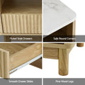 Artiss TV Unit Coffee Table Set Storage Drawers Pine