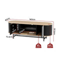 Artiss TV Unit Storage Cabinet Black Pine
