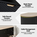 Artiss TV Unit Storage Cabinet Black Pine