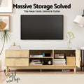 Artiss TV Unit 150cm Pine Storage Drawer Shelf