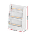 Keezi Kids Bookshelf 3 Tier Storage Display Organiser Bookcase