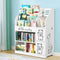 Keezi 4 Tier Kids Bookshelf Toy Organiser Storage Bookcase Display