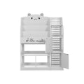 Keezi 4 Tier Kids Bookshelf Toy Organiser Storage Bookcase Display