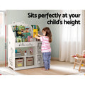 Keezi 4 Tier Kids Bookshelf Toy Organiser Storage Bookcase Display