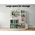 Keezi 4 Tier Kids Bookshelf Toy Organiser Storage Bookcase Display