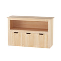 Keezi Kids Bookshelf 3 Drawer Storage Wooden Toy Organiser Display