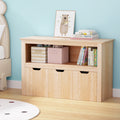 Keezi Kids Bookshelf 3 Drawer Storage Wooden Toy Organiser Display