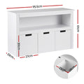 Keezi Kids Bookshelf 3 Drawers Storage Organiser Display Unit