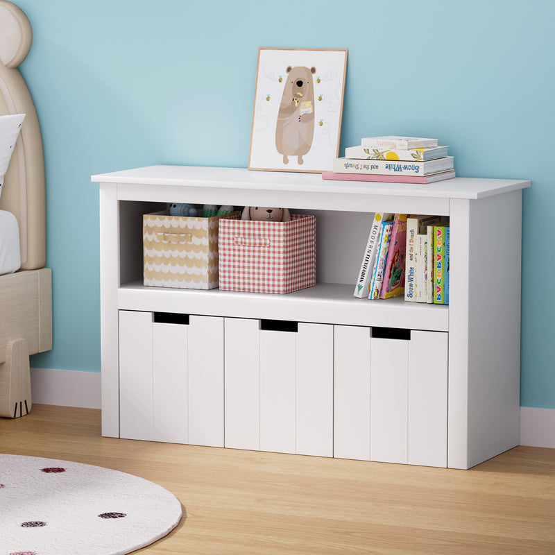 Keezi Kids Bookshelf 3 Drawers Storage Organiser Display Unit