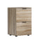 Artiss 2 Drawer Filing Cabinet Oak File Storage Organiser