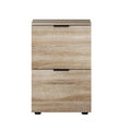 Artiss 2 Drawer Filing Cabinet Oak File Storage Organiser