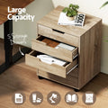 Artiss 5 Drawer Filing Cabinet Mobile Rolling Beige